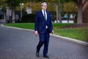Scott Bessent Speaks to Media Outside West Wing