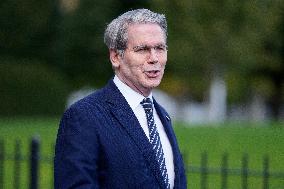 Scott Bessent Speaks to Media Outside West Wing
