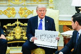 Trump Meets Rutte of NATO in the Oval Office