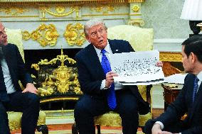 Trump Meets Rutte of NATO in the Oval Office