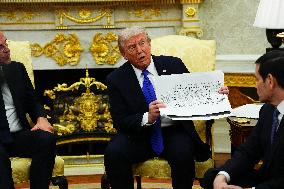 Trump Meets Rutte of NATO in the Oval Office