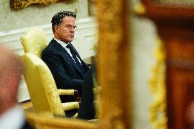 Trump Meets Rutte of NATO in the Oval Office