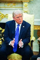 Trump Meets Rutte of NATO in the Oval Office