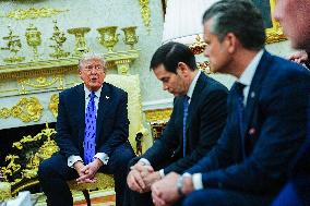 Trump Meets Rutte of NATO in the Oval Office