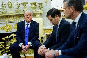 Trump Meets Rutte of NATO in the Oval Office
