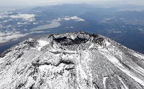 Snowcap on Japan's Mt. Fuji