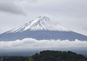 Snowcap on Japan's Mt. Fuji