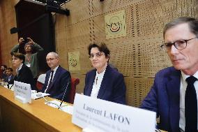 Senat audition de  Laurence des Cars Directrice generale du musee du Louvre apres le cambriolage du siecle