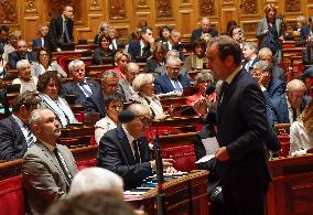 Senat questions actualité au gouvernement.