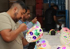Skull Candy Production For Dia De Muertos - Mexico