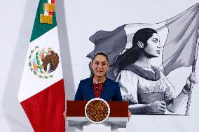 President Claudia Sheinbaum Holds Briefing - Mexico
