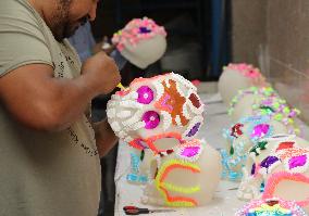 Skull Candy Production For Dia De Muertos - Mexico