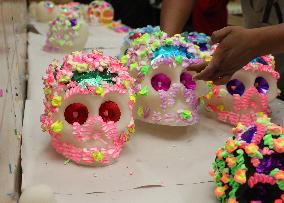 Skull Candy Production For Dia De Muertos - Mexico