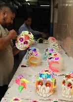 Skull Candy Production For Dia De Muertos - Mexico