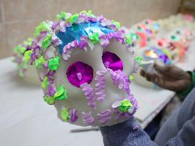 Skull Candy Production For Dia De Muertos - Mexico