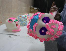 Skull Candy Production For Dia De Muertos - Mexico