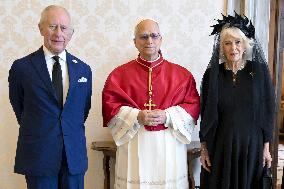 King Charles III and Queen Camilla State Visit To The Vatican