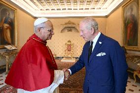 King Charles III and Queen Camilla State Visit To The Vatican