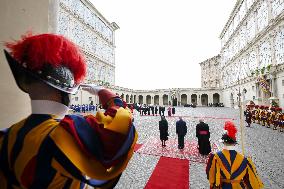 King Charles III and Queen Camilla State Visit To The Vatican
