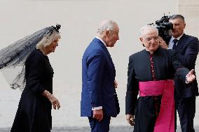 King Charles III and Queen Camilla State Visit To The Vatican