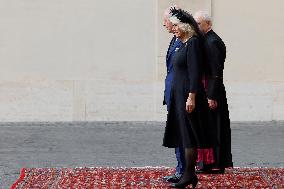 King Charles III and Queen Camilla State Visit To The Vatican