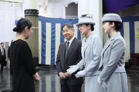 Emperor visits WWII victim memorial hall in Tokyo