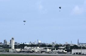 U.S. military parachute drill
