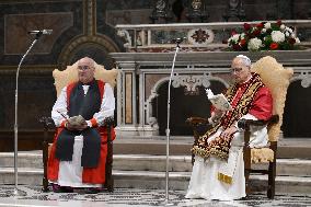 Pope Leo XIV, Charles III, Camilla at the Sistine Chapel - Vatican