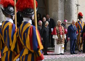 King Charles III and Queen Camilla State Visit To The Vatican