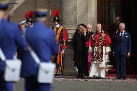 King Charles III And Queen Camilla Vist To Vatican