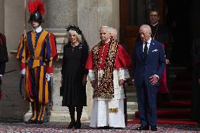 King Charles III And Queen Camilla Vist To Vatican