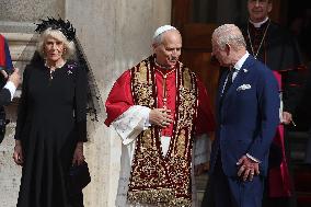 King Charles III And Queen Camilla Vist To Vatican