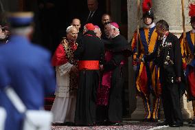 King Charles III And Queen Camilla Vist To Vatican