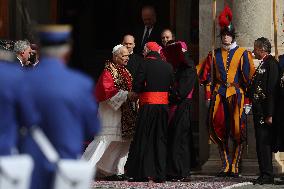 King Charles III And Queen Camilla Vist To Vatican