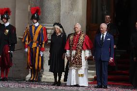 King Charles III And Queen Camilla Vist To Vatican