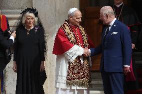 King Charles III And Queen Camilla Vist To Vatican