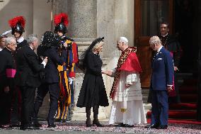 King Charles III And Queen Camilla Vist To Vatican