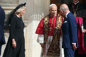 King Charles III And Queen Camilla Vist To Vatican