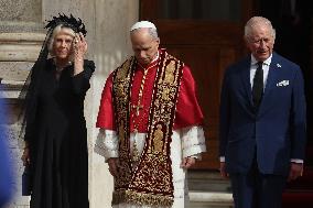 King Charles III And Queen Camilla Vist To Vatican