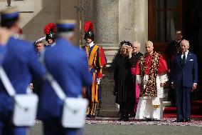 King Charles III And Queen Camilla Vist To Vatican
