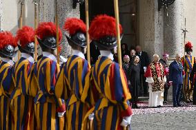 King Charles III and Queen Camilla State Visit To The Vatican