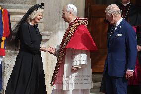 King Charles III And Queen Camilla Vist To Vatican