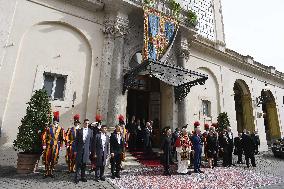 King Charles III and Queen Camilla State Visit To The Vatican
