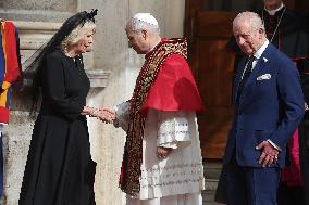 King Charles III And Queen Camilla Vist To Vatican