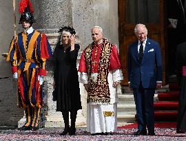 British Royal Couple And Pope Leo XIV At The Vatican