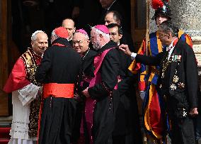 Pope Leo XIV In The Courtyard Of The Apostolic Palace - Vatican