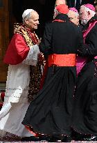 Pope Leo XIV In The Courtyard Of The Apostolic Palace - Vatican