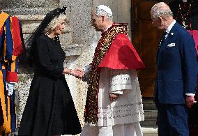British Royal Couple And Pope Leo XIV At The Vatican