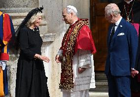 British Royal Couple And Pope Leo XIV At The Vatican