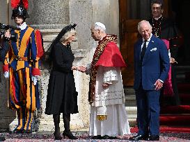 British Royal Couple And Pope Leo XIV At The Vatican
